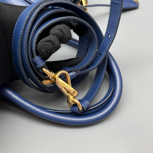 Prada Medium Galleria Double Zip Tote Saffiano Calfskin Dark Blue Prada Medium Galleria Double Zip Tote Saffiano Calfskin Dark Blue