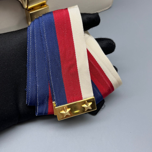 Gucci Small Sylvie Shoulder Bag Calfskin White