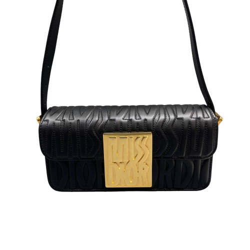 Dior Shoulder Bag Calfskin Black Dior Shoulder Bag Calfskin Black