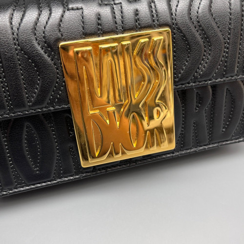 Dior Shoulder Bag Calfskin Black Dior Shoulder Bag Calfskin Black