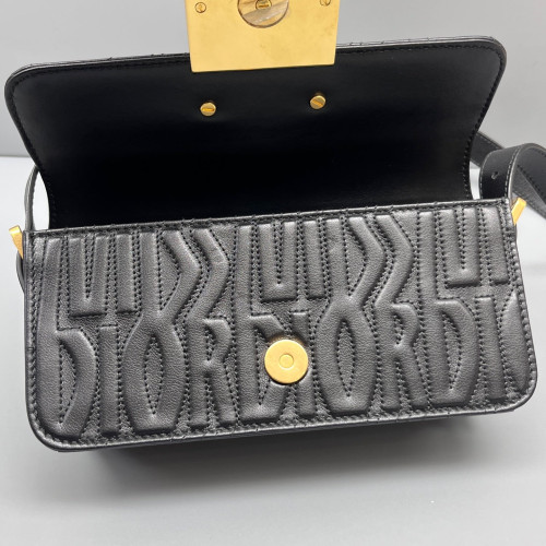 Dior Shoulder Bag Calfskin Black Dior Shoulder Bag Calfskin Black