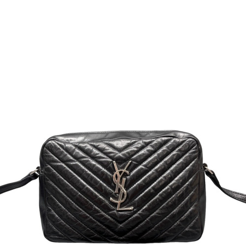 Yves Saint Laurent Camera Case Calfskin Black