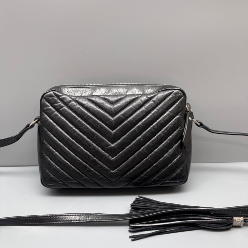 Yves Saint Laurent Camera Case Calfskin Black