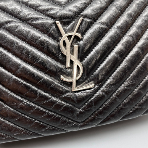 Yves Saint Laurent Camera Case Calfskin Black