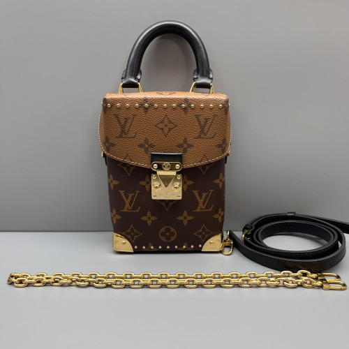 Louis Vuitton Camera Box Reverse Monogram Dark Brown Light Brown