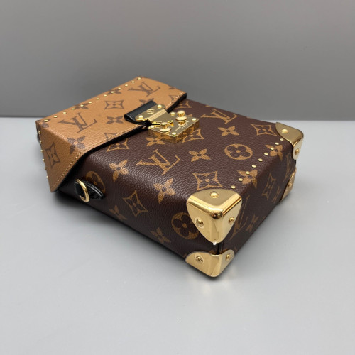 Louis Vuitton Camera Box Reverse Monogram Dark Brown Light Brown