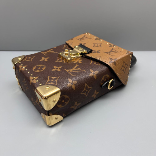 Louis Vuitton Camera Box Reverse Monogram Dark Brown Light Brown