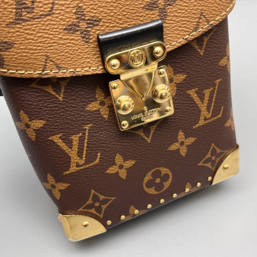 Louis Vuitton Camera Box Reverse Monogram Dark Brown Light Brown