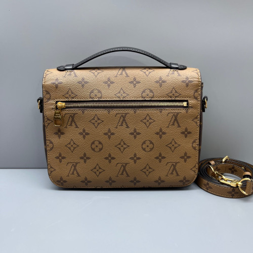 Louis Vuitton Pochette Metis Reverse Monogram Dark Brown Light Brown