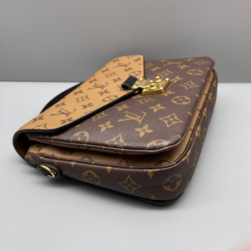 Louis Vuitton Pochette Metis Reverse Monogram Dark Brown Light Brown