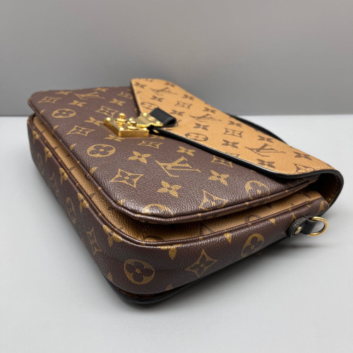Louis Vuitton Pochette Metis Reverse Monogram Dark Brown Light Brown