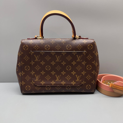 Louis Vuitton Cluny Mm Monogram Dark Brown Light Brown