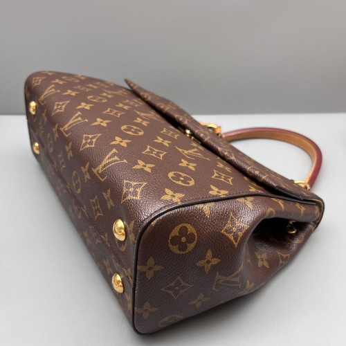 Louis Vuitton Cluny Mm Monogram Dark Brown Light Brown