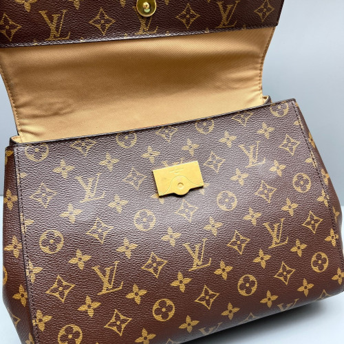 Louis Vuitton Cluny Mm Monogram Dark Brown Light Brown