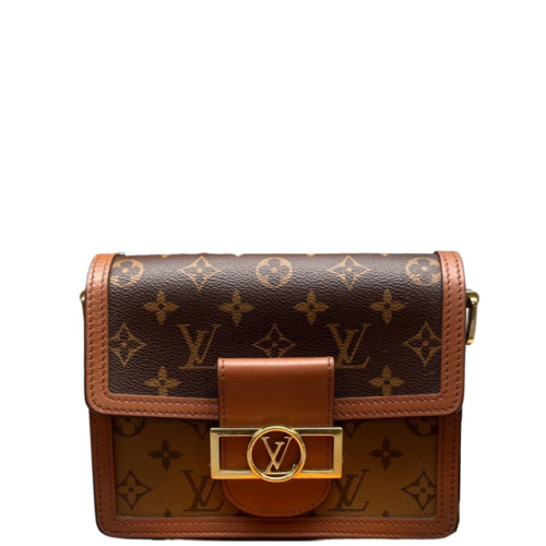 Louis Vuitton Dauphine Mini Reverse Monogram Dark Brown Light Brown