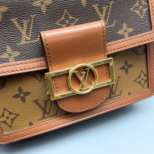 Louis Vuitton Dauphine Mini Reverse Monogram Dark Brown Light Brown