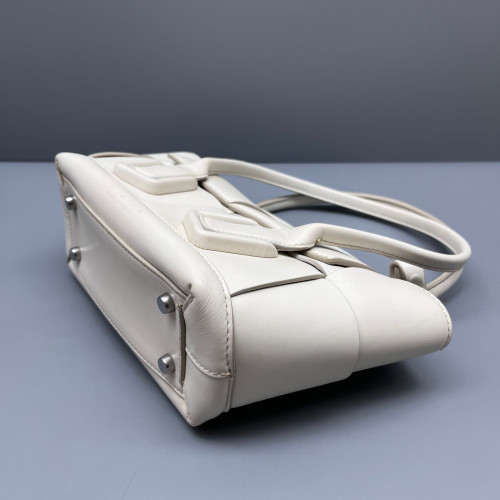 Bottega Veneta Small Arco Calfskin White