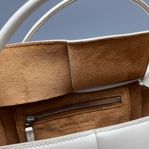 Bottega Veneta Small Arco Calfskin White