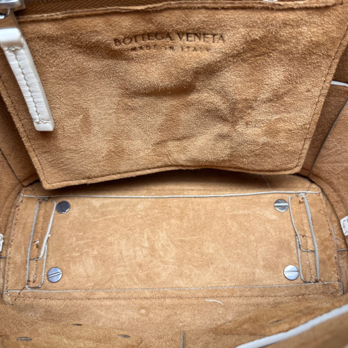 Bottega Veneta Small Arco Calfskin White