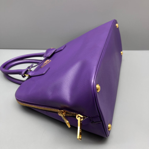 Prada Medium Lux Open Promenade Saffiano Calfskin Purple Prada Medium Lux Open Promenade Saffiano Calfskin Purple