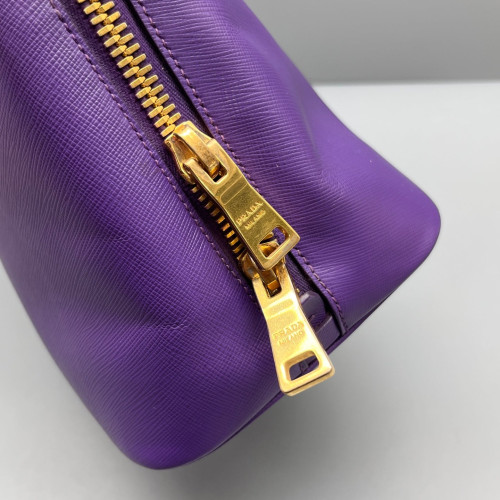 Prada Medium Lux Open Promenade Saffiano Calfskin Purple Prada Medium Lux Open Promenade Saffiano Calfskin Purple