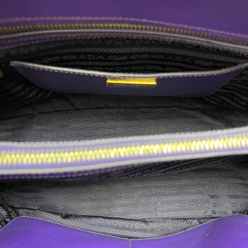 Prada Medium Lux Open Promenade Saffiano Calfskin Purple Prada Medium Lux Open Promenade Saffiano Calfskin Purple