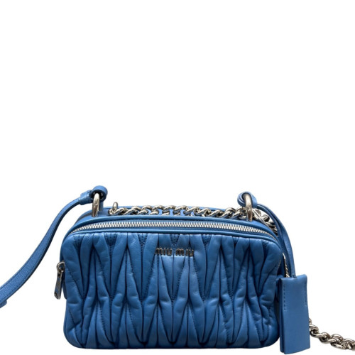 Miu Miu Camera Case Calfskin Light Blue