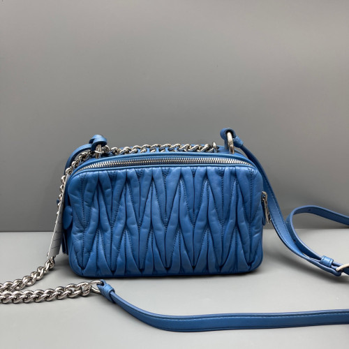 Miu Miu Camera Case Calfskin Light Blue