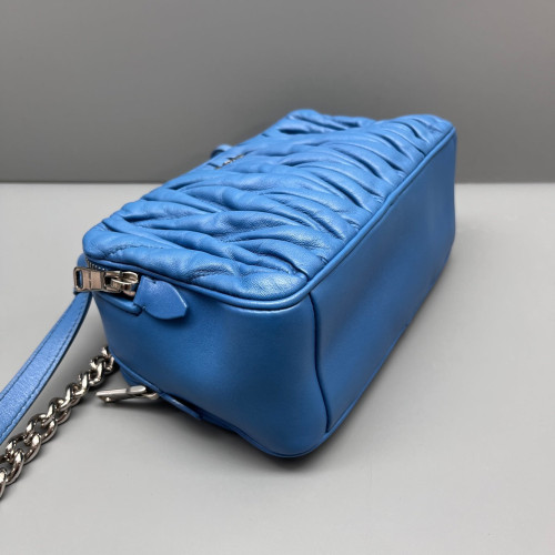 Miu Miu Camera Case Calfskin Light Blue