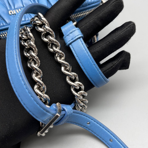 Miu Miu Camera Case Calfskin Light Blue