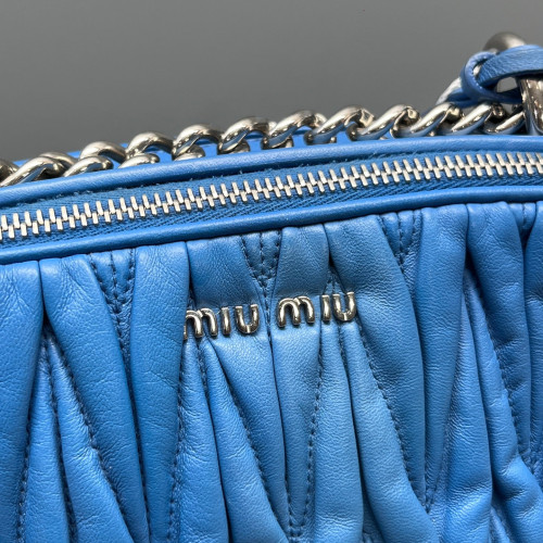 Miu Miu Camera Case Calfskin Light Blue