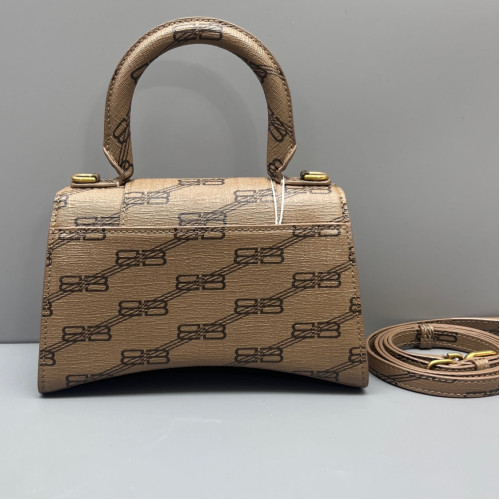 Balenciaga Hourglass Xs Monogram Brown
