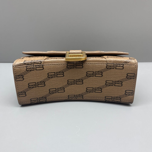 Balenciaga Hourglass Xs Monogram Brown