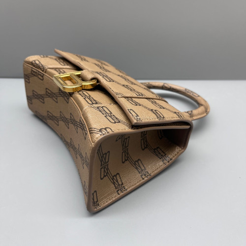 Balenciaga Hourglass Xs Monogram Brown