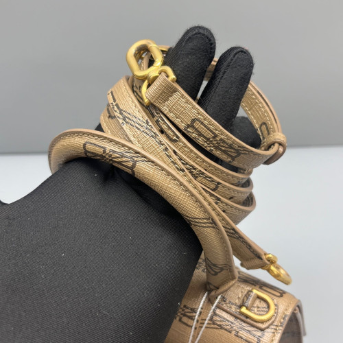 Balenciaga Hourglass Xs Monogram Brown