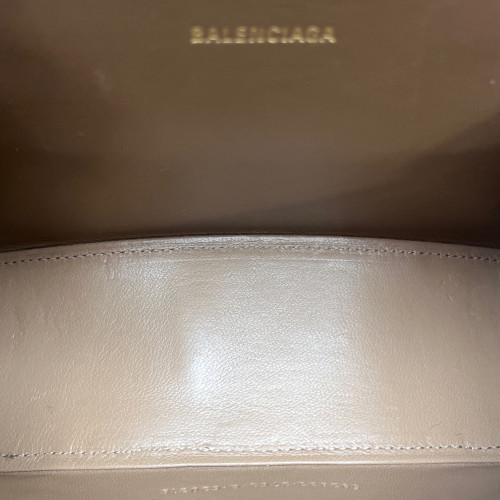 Balenciaga Hourglass Xs Monogram Brown