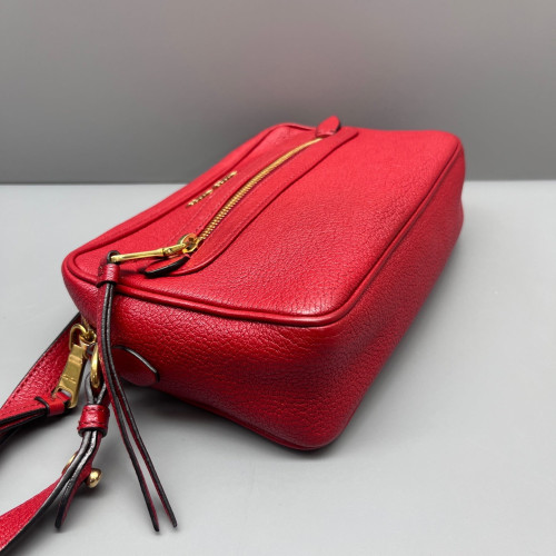 Miu Miu Crossbody Bag Grained Calfskin Red