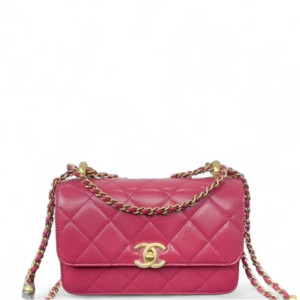 Chanel Quilted Mini Perfect Fit Flap Calfskin New Rosette