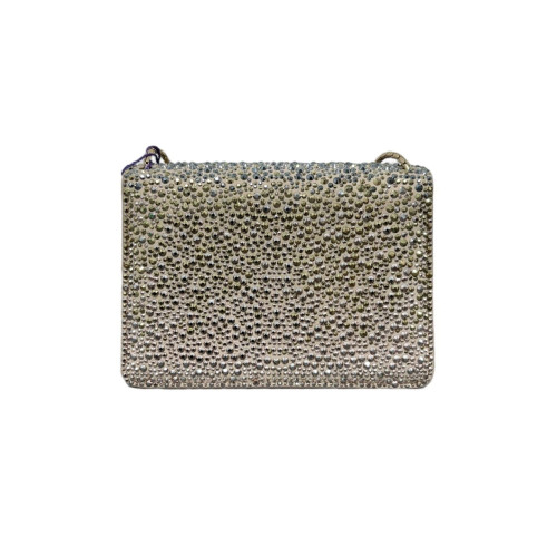 Bvlgari Serpenti Forever Crossboy Mini Bag Strass Lambskin Light Gold Beige Clair