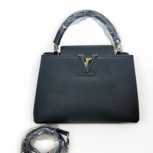 Louis Vuitton Capucines PM Calfskin Black