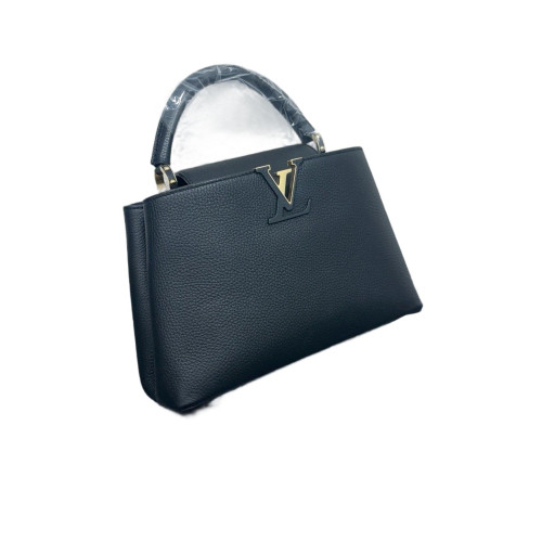 Louis Vuitton Capucines PM Calfskin Black