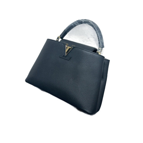 Louis Vuitton Capucines PM Calfskin Black