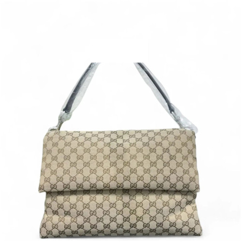 Gucci Shoulder Bag GG Supreme Monogram Beige Brown