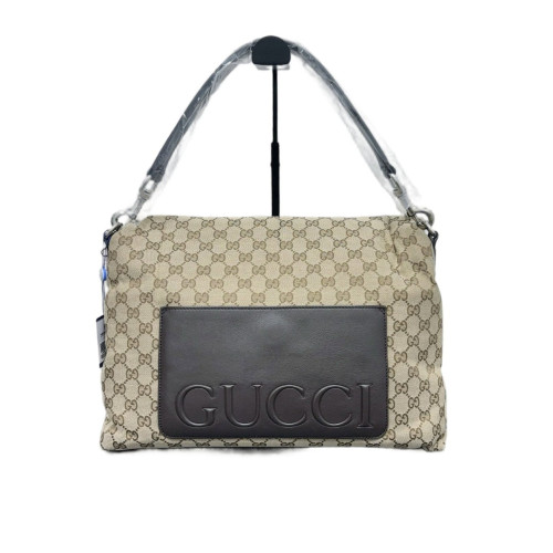 Gucci Shoulder Bag GG Supreme Monogram Beige Brown