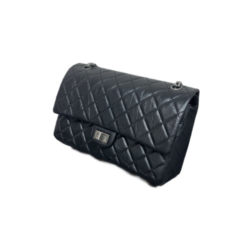 Chanel Quilted 2.55 226 Reissue Double Flap Calfskin Black Chanel Quilted 2.55 226 Reissue Double Flap Calfskin Black