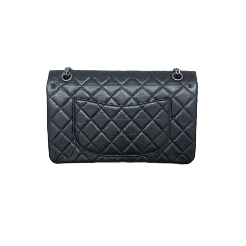 Chanel Quilted 2.55 226 Reissue Double Flap Calfskin Black Chanel Quilted 2.55 226 Reissue Double Flap Calfskin Black
