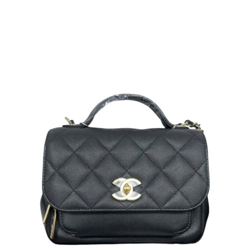 Chanel Quilted Small Business Affinity Flap Caviar Black