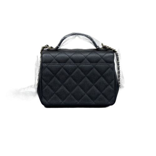 Chanel Quilted Small Business Affinity Flap Caviar Black