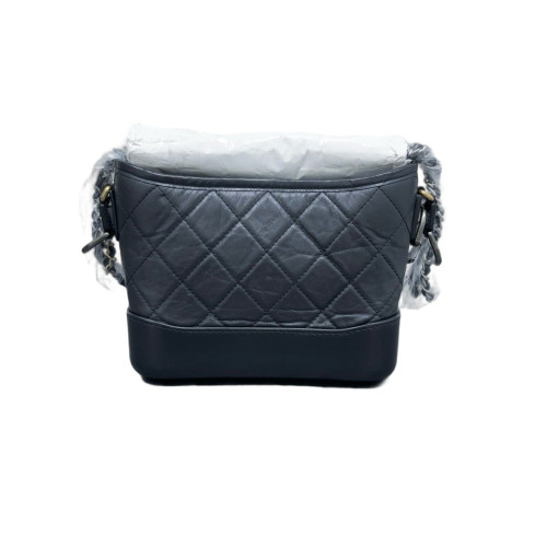 Chanel Quilted Small Gabrielle Hobo Calfskin Dark Grey Chanel Quilted Small Gabrielle Hobo Calfskin Dark Grey