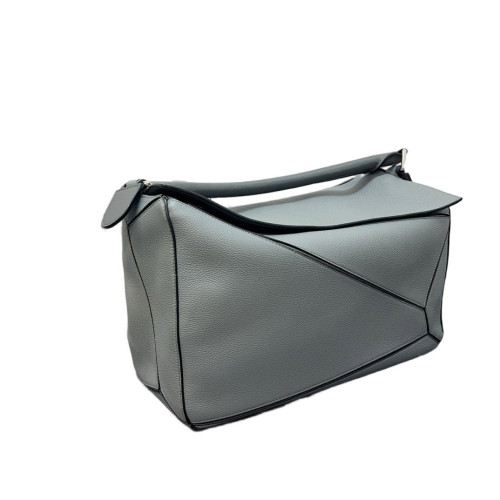 Loewe Large Puzzle Grained Calfskin Grey